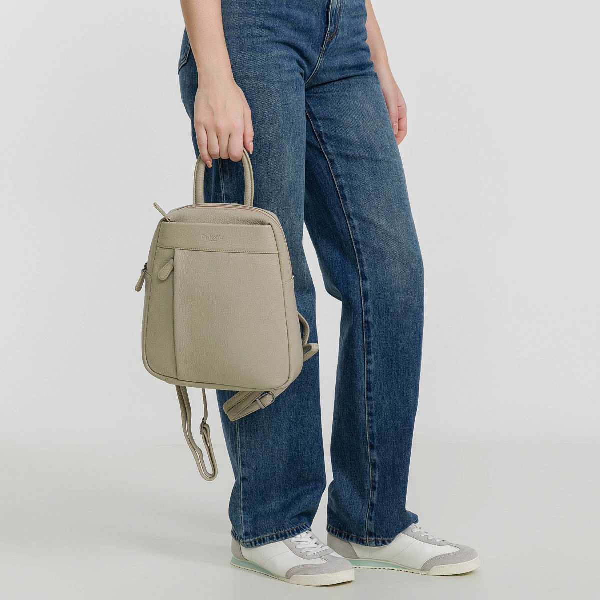 Рюкзак Dr.Koffer из натуральной кожи белый