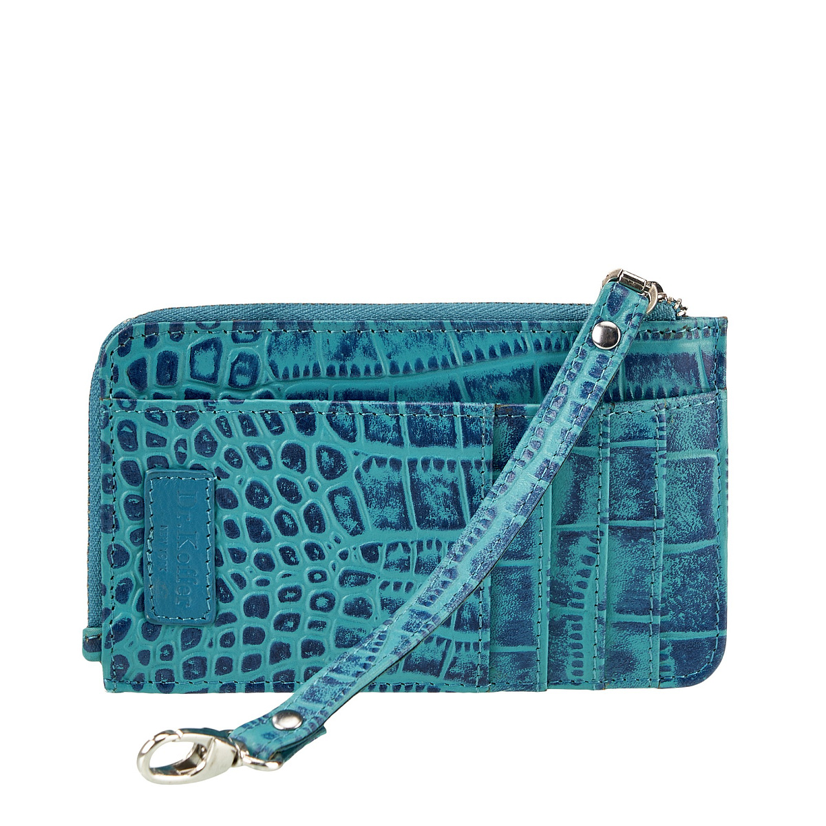 Портмоне Dr.Koffer из натуральной кожи синее