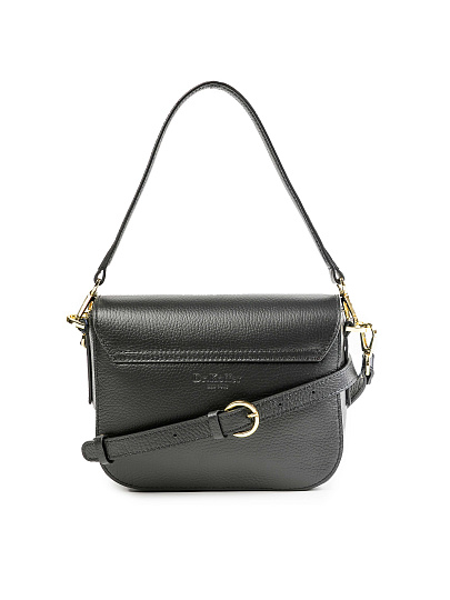 Женская сумка Dr.Koffer из натуральной кожи черная