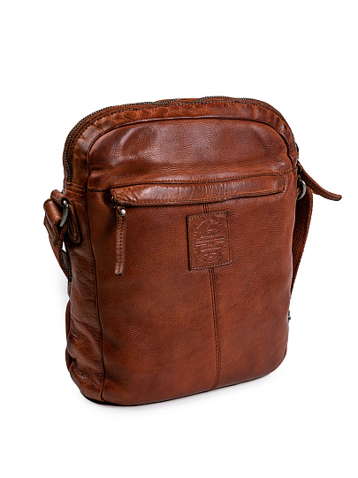 Сумка через плечо Dr.Koffer из натуральной кожи коричневая