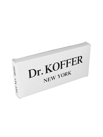 Визитница Dr.Koffer из натуральной кожи темно-коричневая