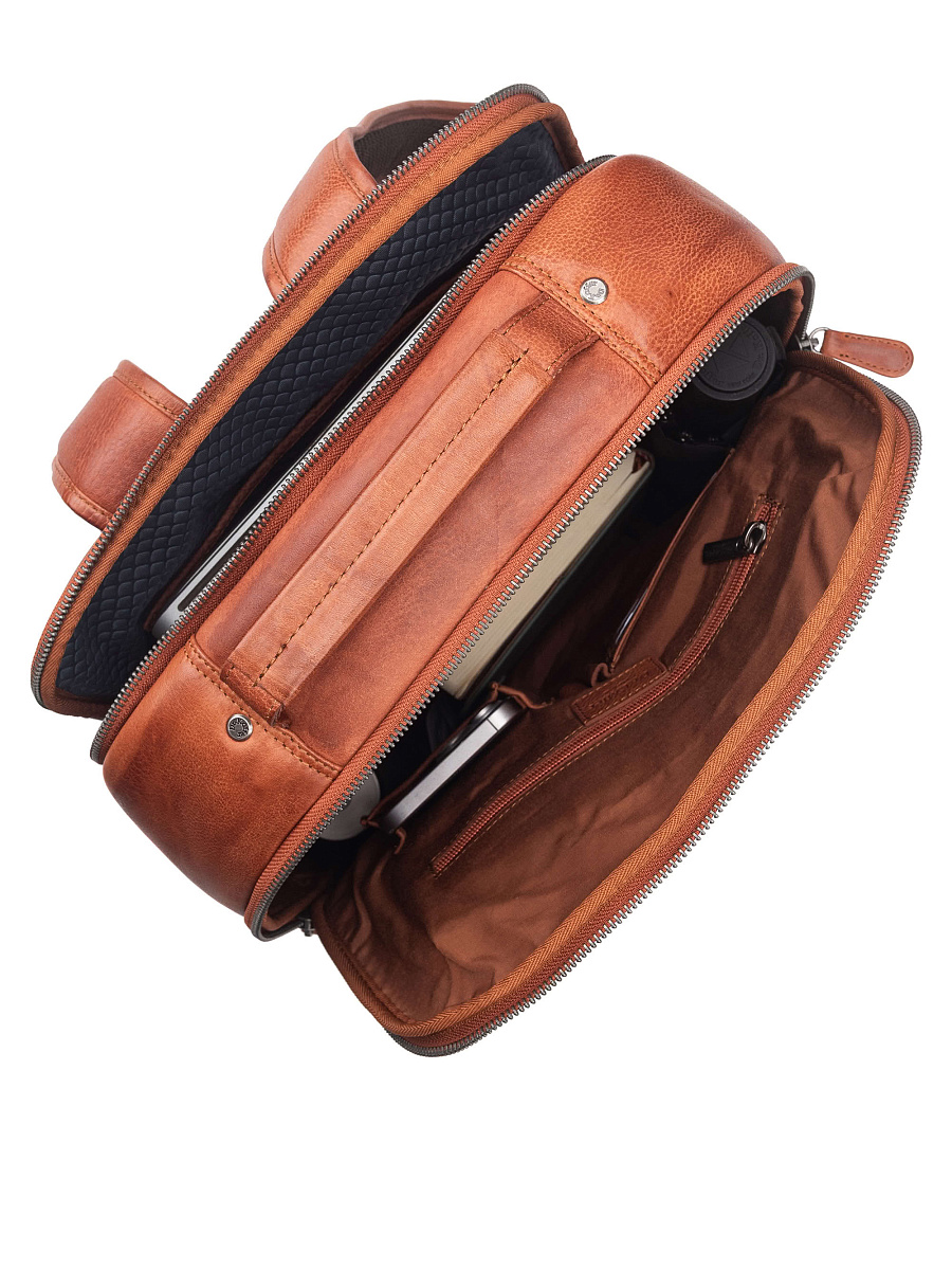 Рюкзак Dr. Koffer из натуральной кожи коричневый