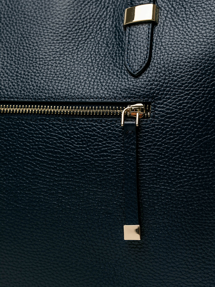 Женская сумка Dr.Koffer из натуральной кожи синяя