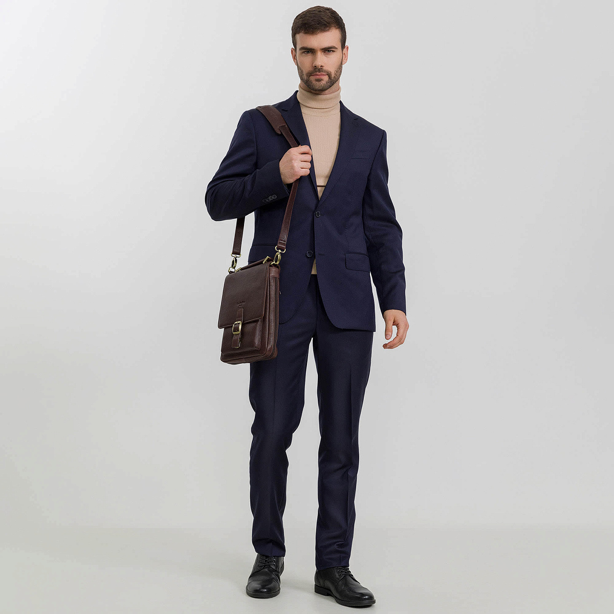 Сумка планшет Dr.Koffer из натуральной кожи коричневый