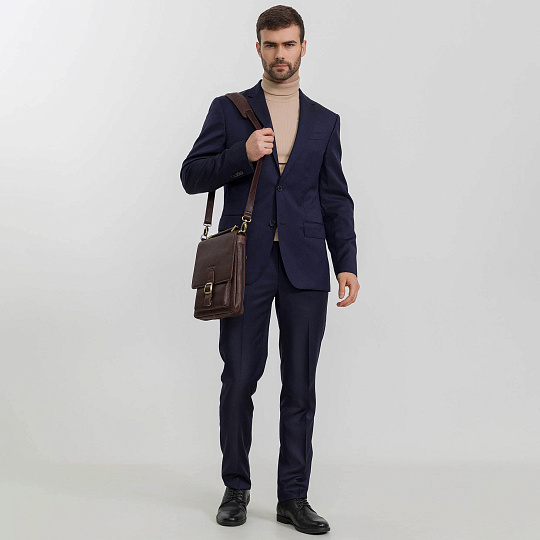 Сумка планшет Dr.Koffer из натуральной кожи коричневый