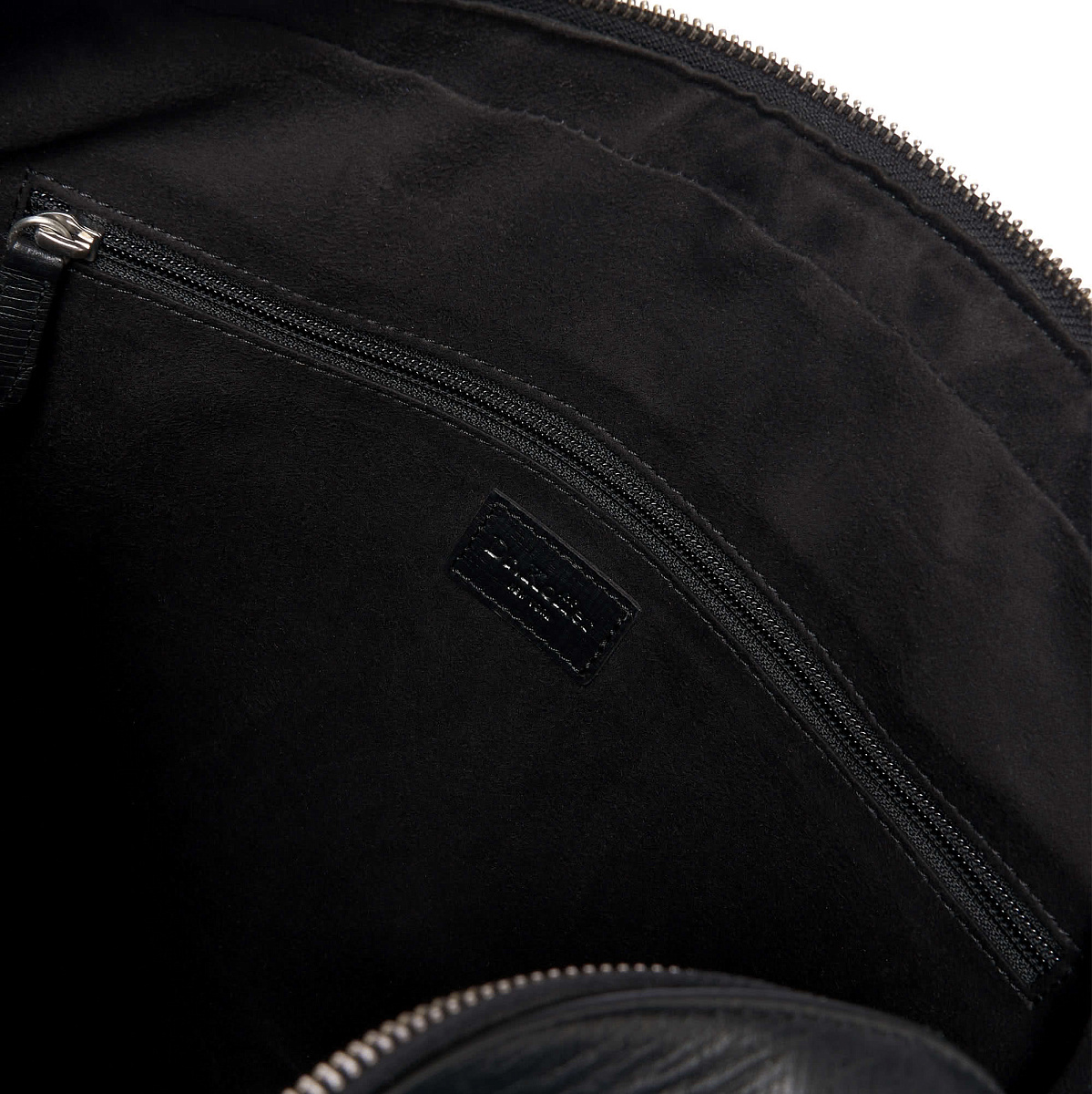 Деловая сумка Dr.Koffer из натуральной кожи черная