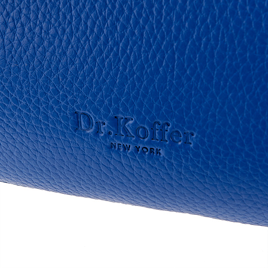 Женская сумка Dr. Koffer из натуральной кожи синяя