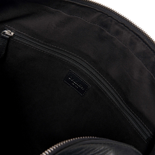 Деловая сумка Dr.Koffer из натуральной кожи черная