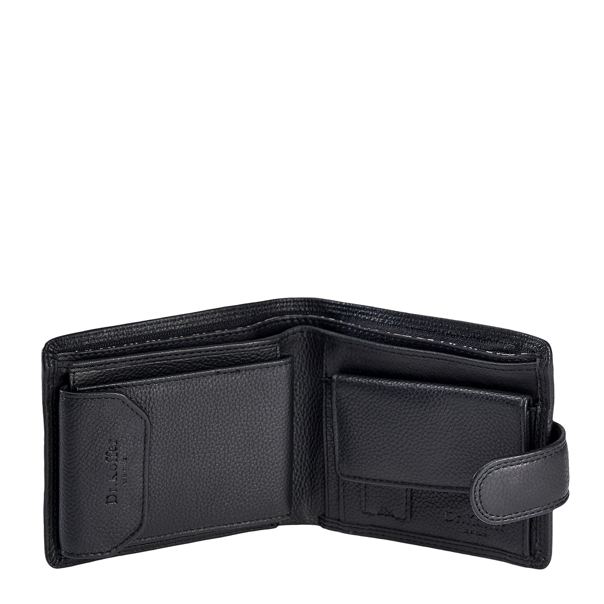 Портмоне Dr.Koffer из натуральной кожи черное