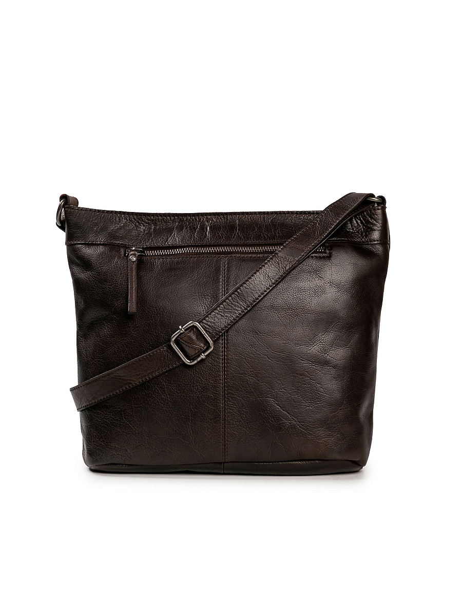 Сумка через плечо Dr.Koffer из натуральной кожи коричневая