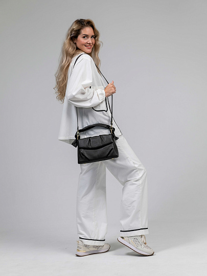 Женская сумка Dr.Koffer из натуральной кожи темно-коричневая