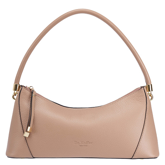 Женская сумка Dr. Koffer из натуральной кожи бежевая
