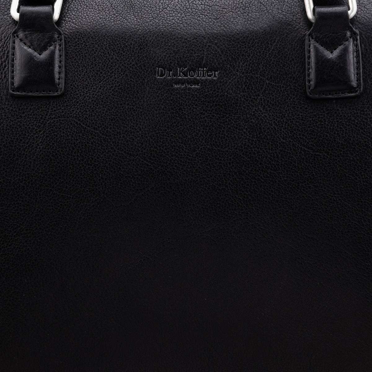 Деловая сумка Dr.Koffer из натуральной кожи черная