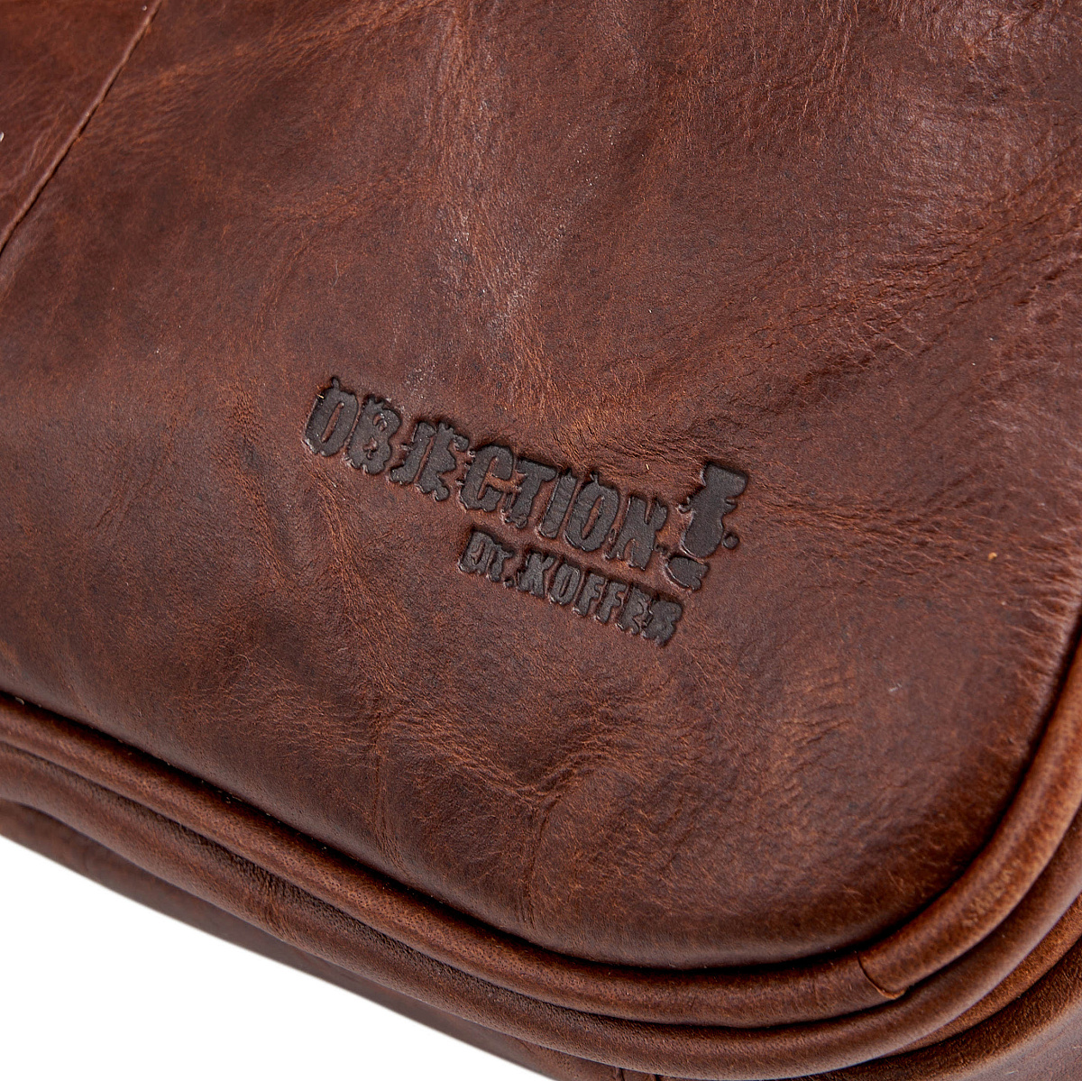 Сумка через плечо Dr.Koffer из натуральной кожи коричневая