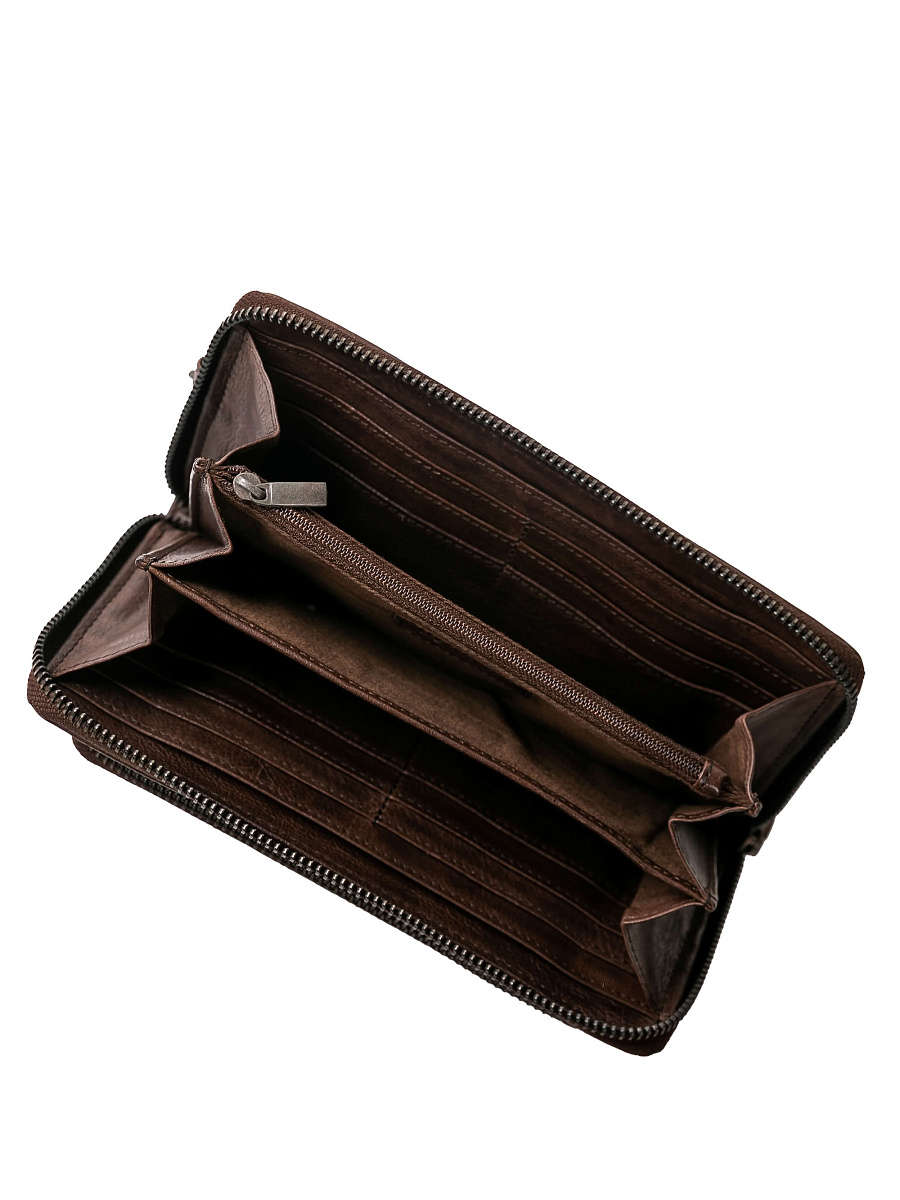 Портмоне Dr.Koffer из натуральной кожи коричневое
