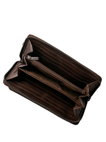Портмоне Dr.Koffer из натуральной кожи коричневое
