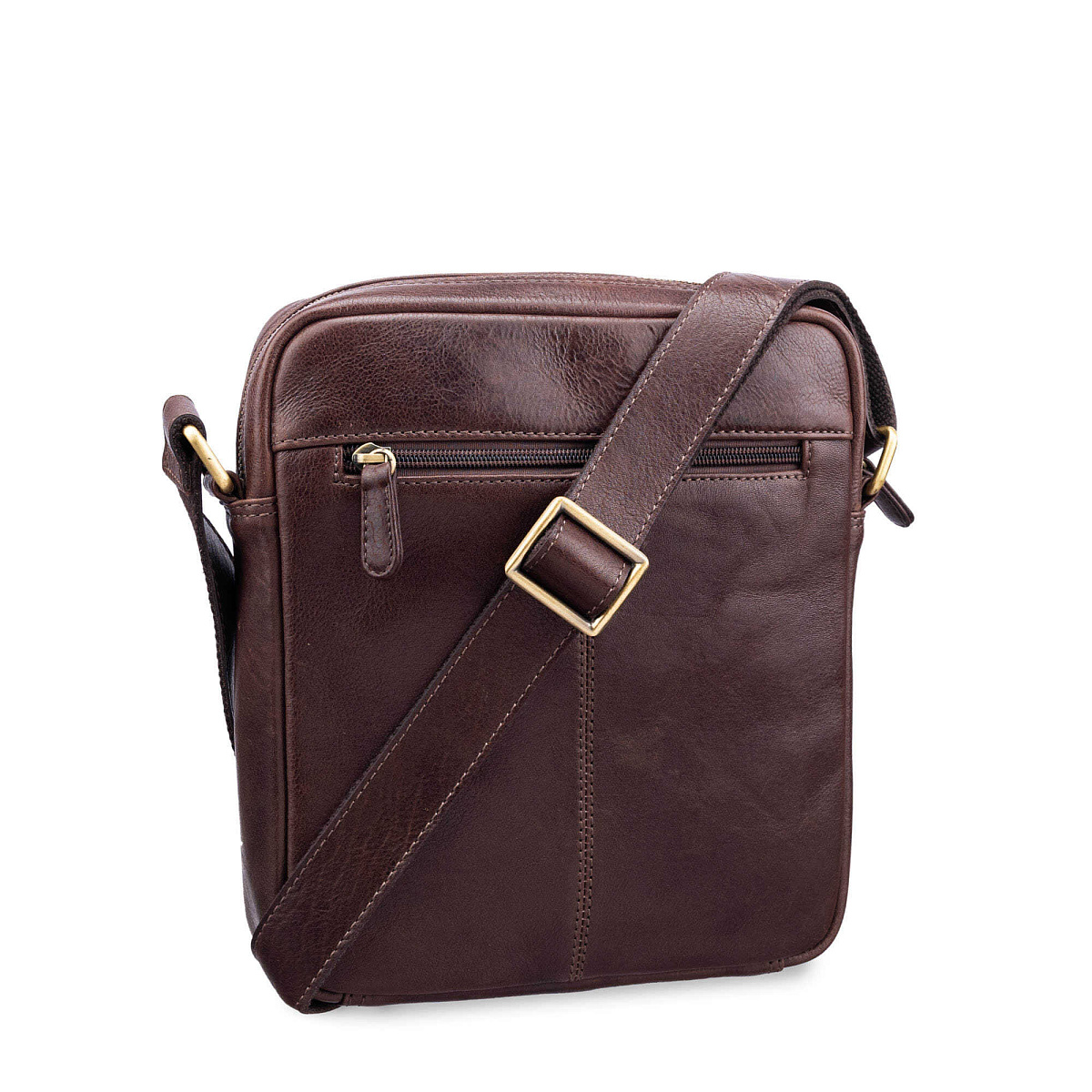 Сумка через плечо Dr.Koffer из натуральной кожи коричневая