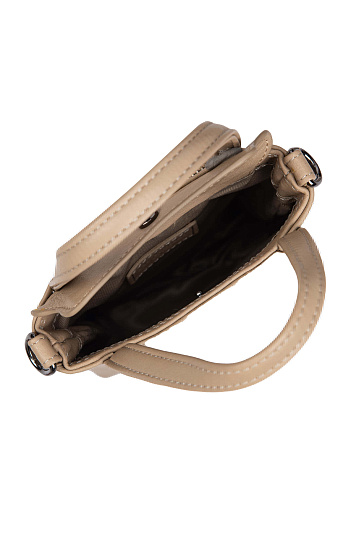 Сумка через плечо Dr.Koffer из натуральной кожи бежевая