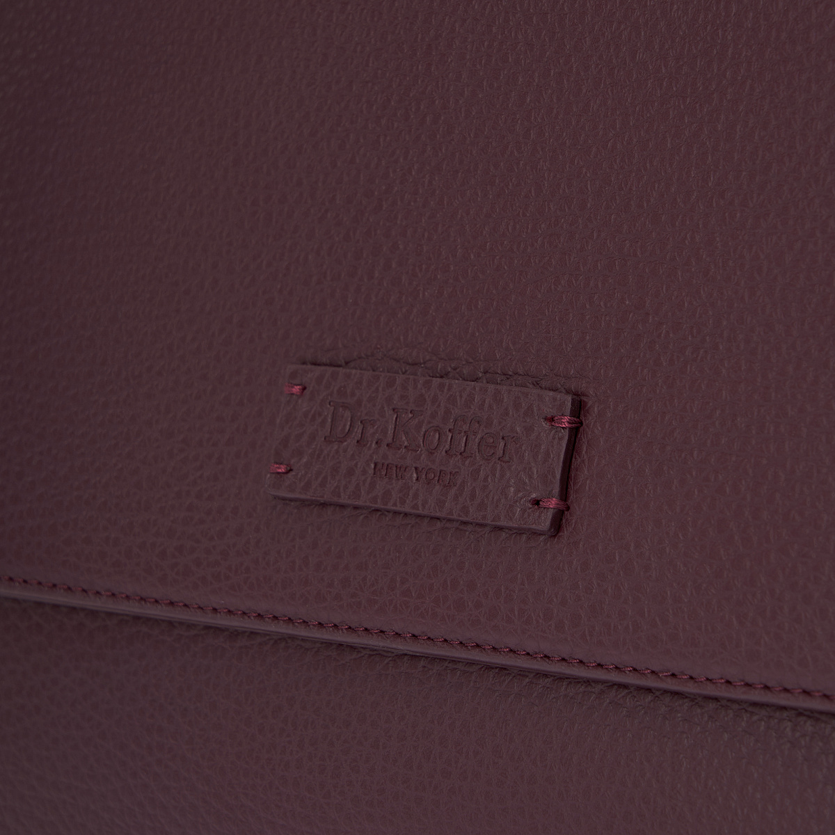 Женская сумка  Dr. Koffer из натуральной кожи бордовая