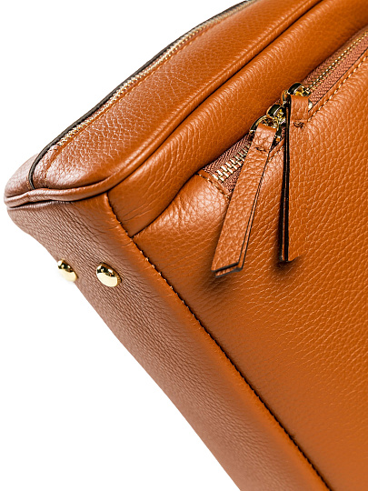 Женская сумка Dr. Koffer из натуральной кожи коричневая