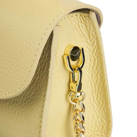 Женская сумка Dr. Koffer из натуральной кожи желтая