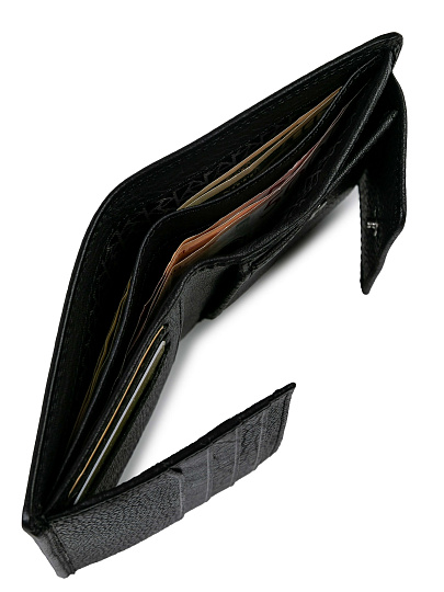 Портмоне Dr.Koffer из натуральной кожи черное