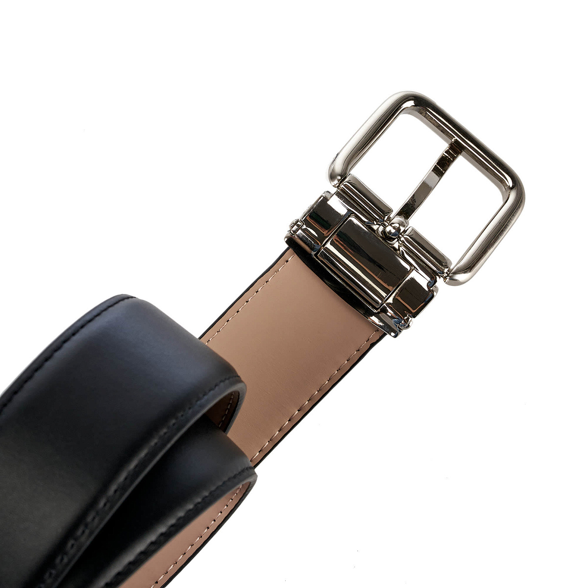 Ремень Dr. Koffer из натуральной кожи черный