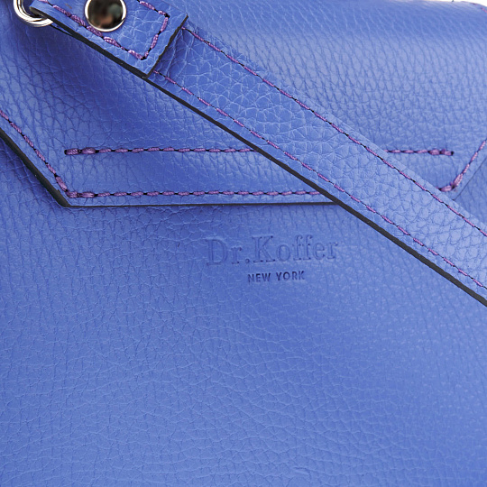 Женская сумка Dr. Koffer из натуральной кожи фиолетовая