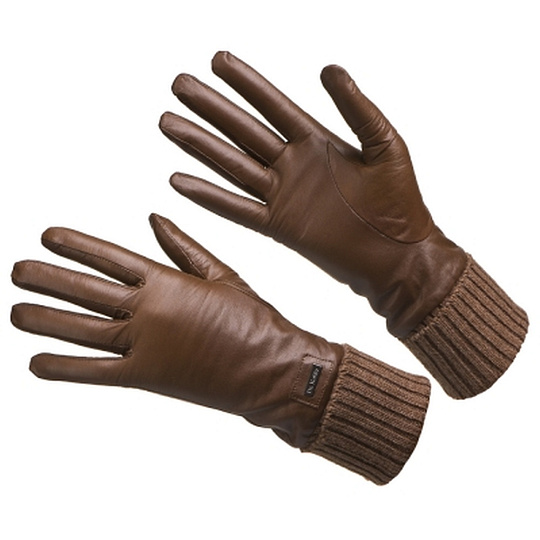 Коричневые перчатки с вязаными манжетами Dr.Koffer H610144-41-61