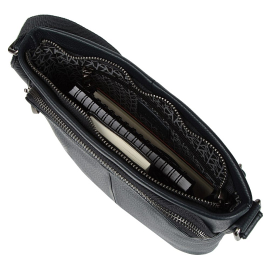 Сумка через плечо Dr.Koffer из натуральной кожи синяя