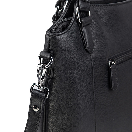 Женская сумка Dr.Koffer из натуральной кожи чёрная