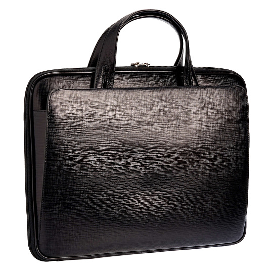 Женская сумка Dr.Koffer из натуральной кожи чёрная