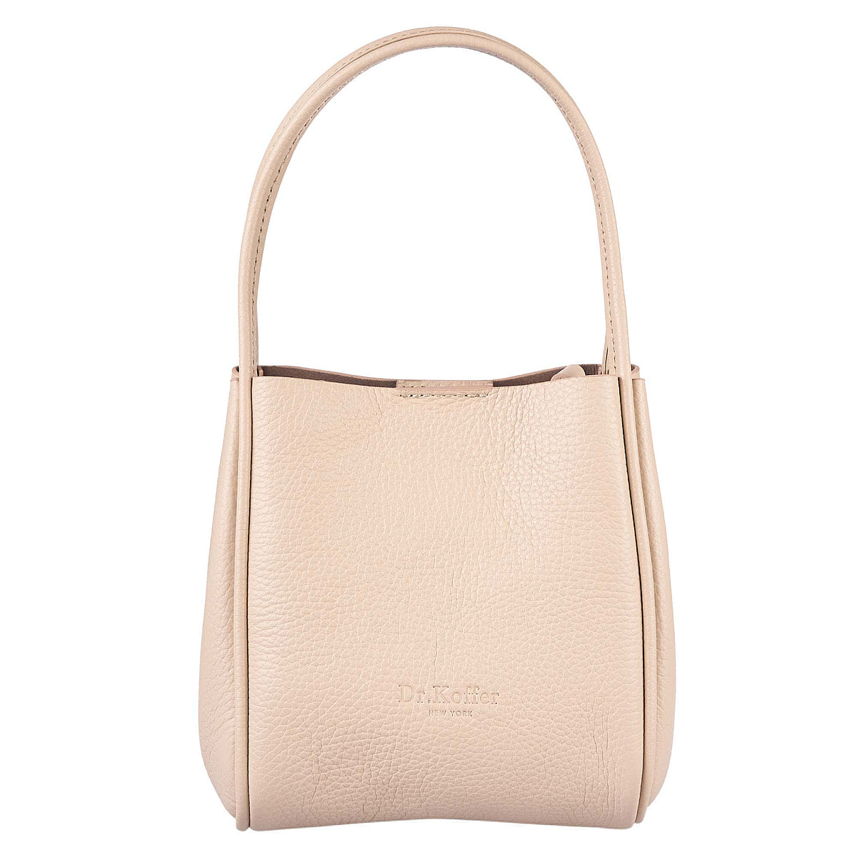 Женская сумка Dr. Koffer из натуральной кожи бежевая