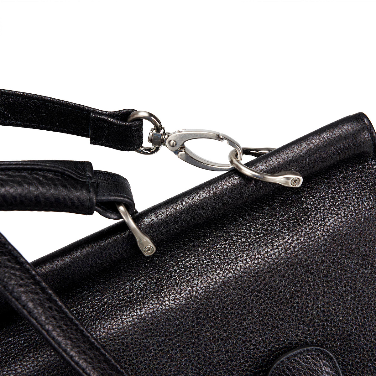 Портфель Dr.Koffer из натуральной кожи черный