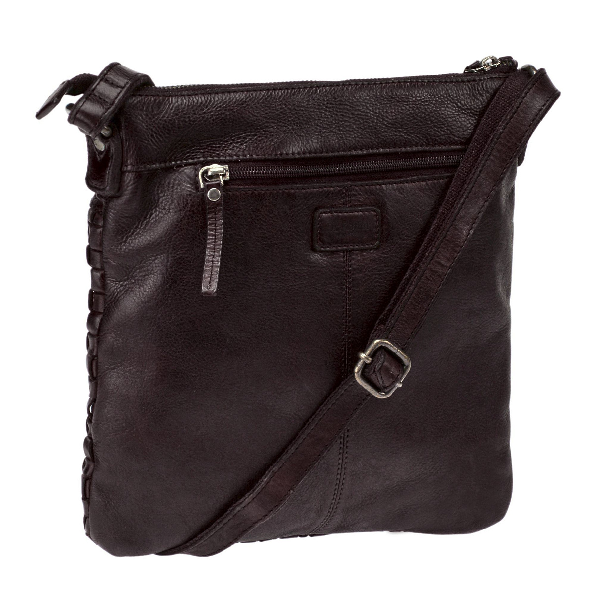 Сумка через плечо Dr.Koffer из натуральной кожи коричневая