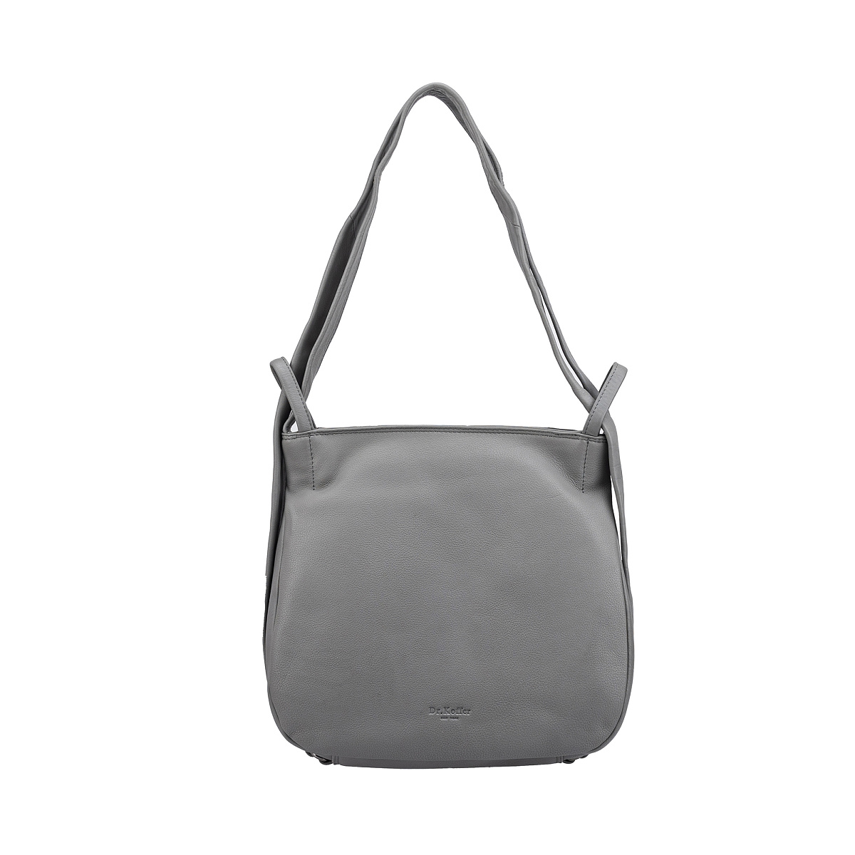 Женская сумка Dr.Koffer из натуральной кожи серая