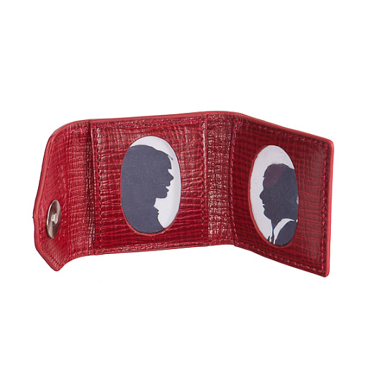 Брелок Dr. Koffer из натуральной кожи красный