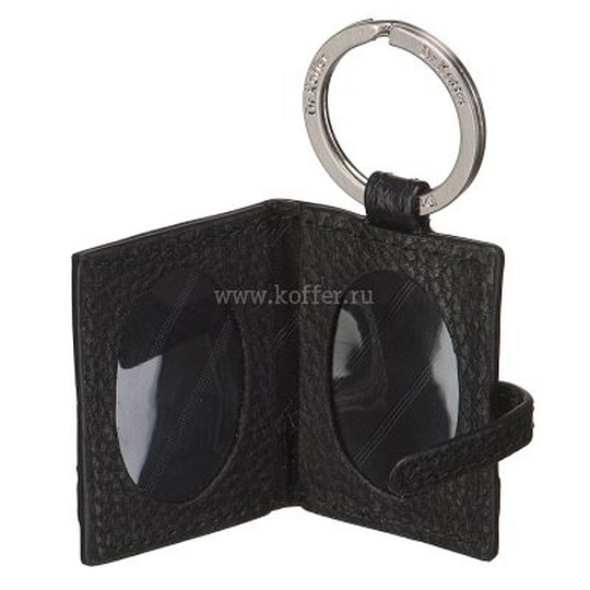 Брелок Dr. Koffer из натуральной кожи черный