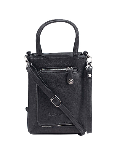 Сумка через плечо Dr.Koffer из натуральной кожи черная