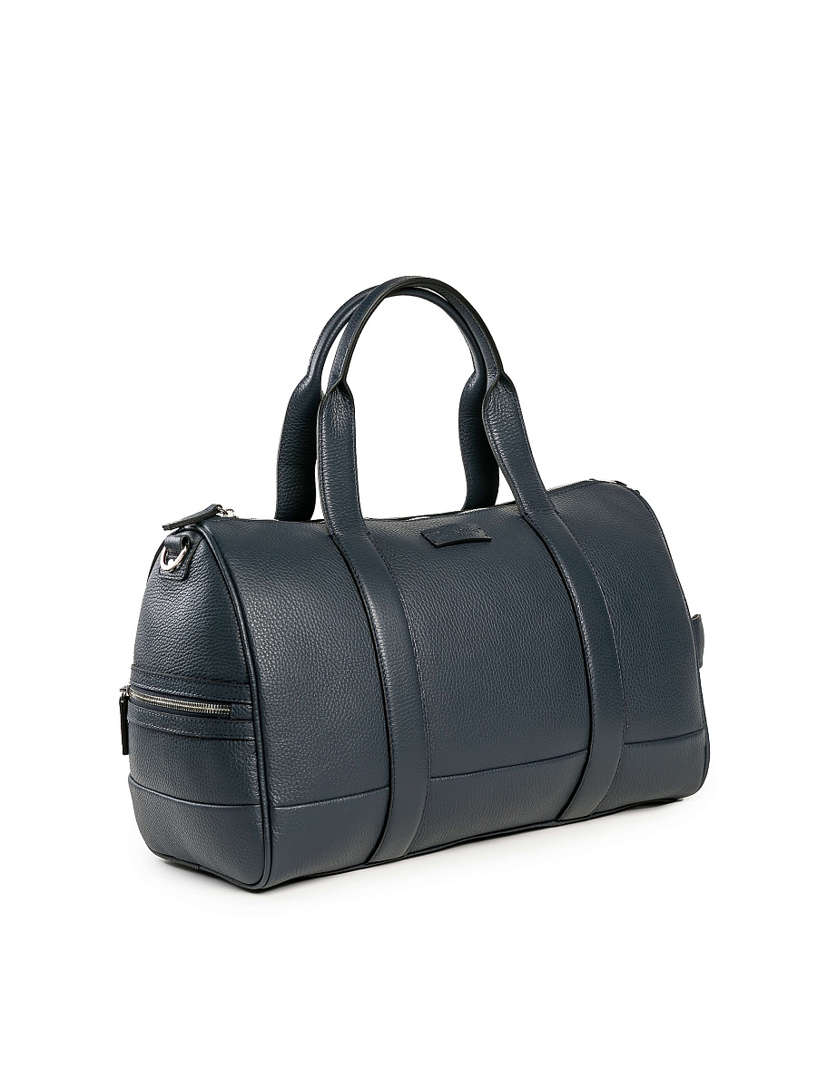 Дорожная сумка Dr. Koffer из натуральной кожи синяя