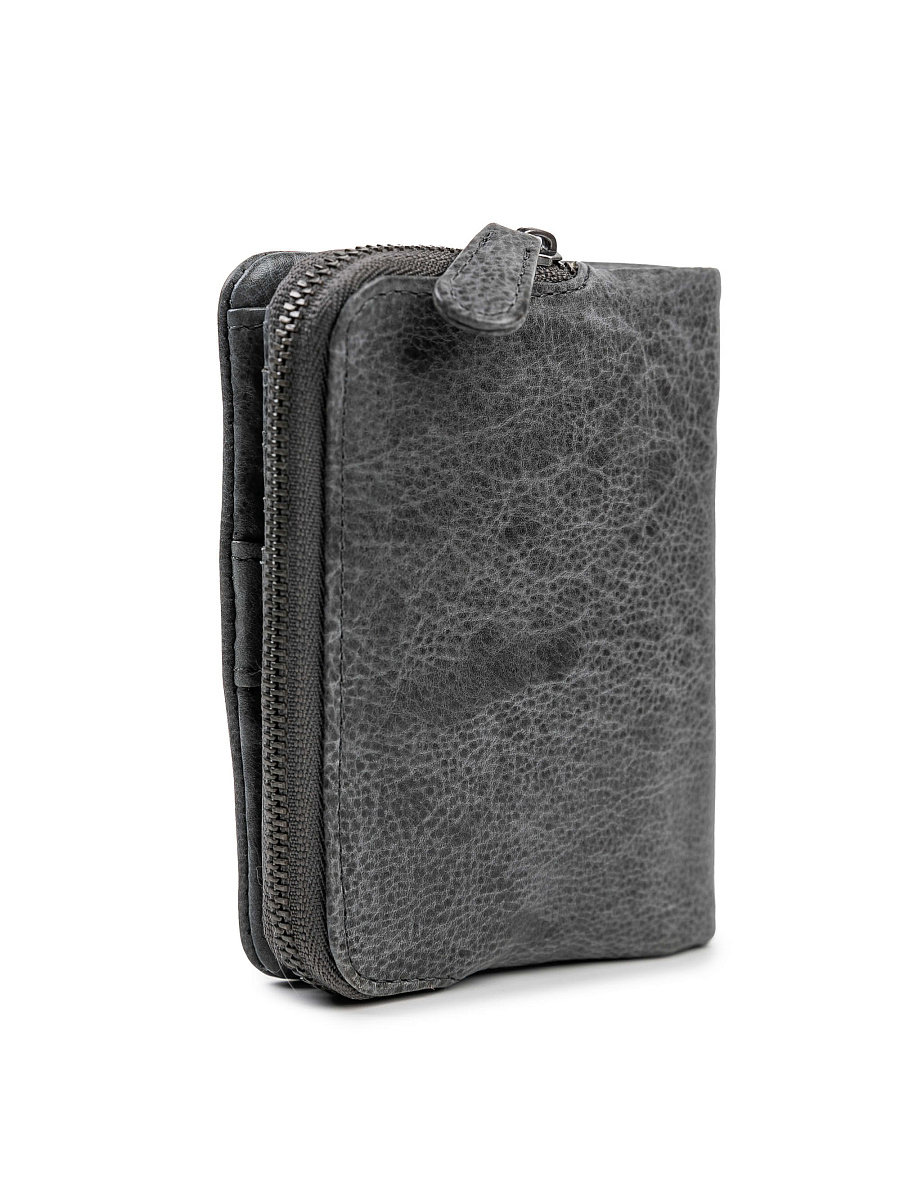 Портмоне Dr.Koffer из натуральной кожи серое