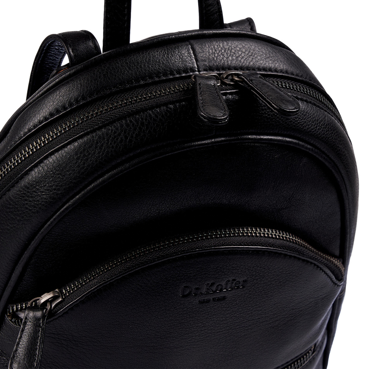 Рюкзак Dr.Koffer из натуральной кожи черный
