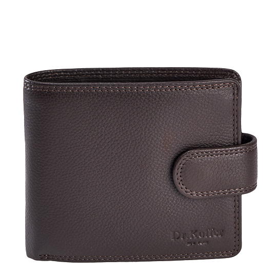 Портмоне Dr.Koffer из натуральной кожи коричневое