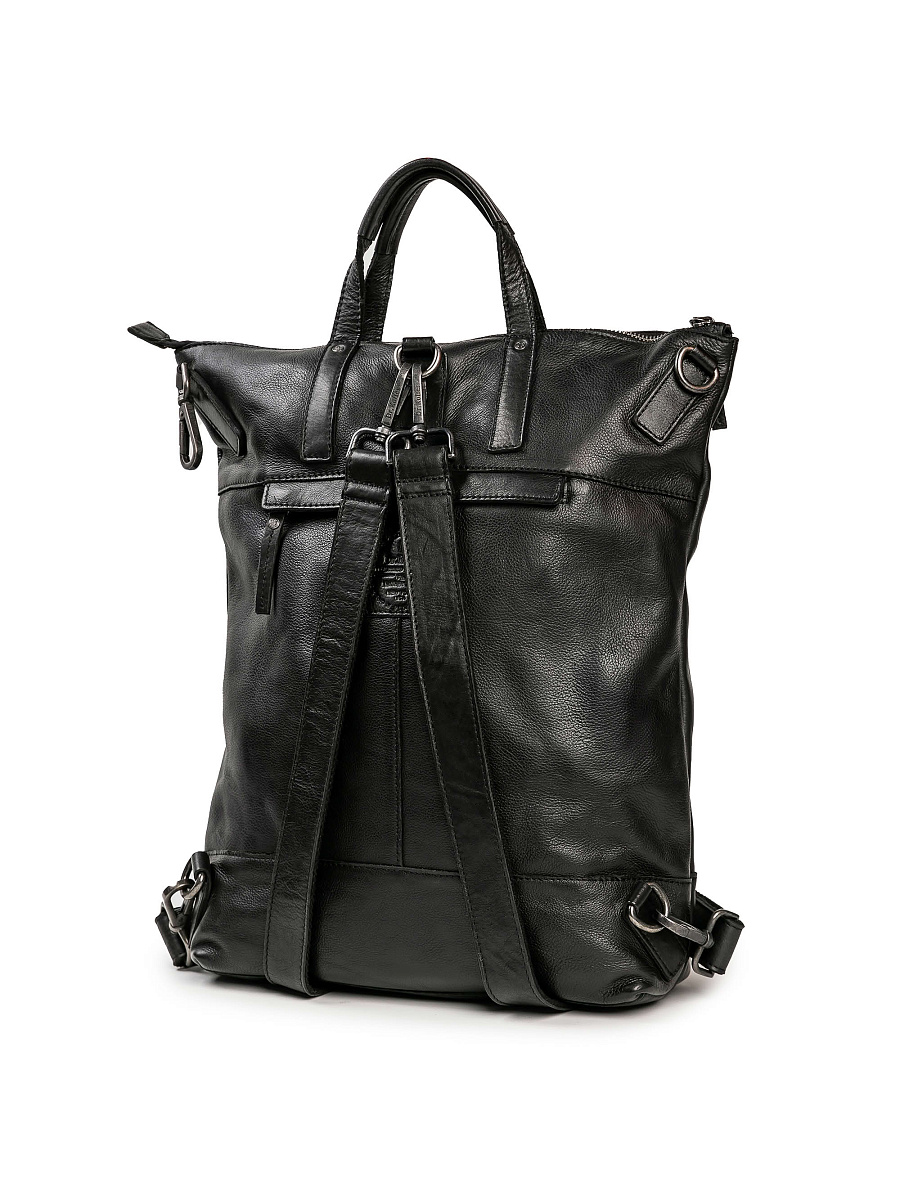 Рюкзак Dr.Koffer из натуральной кожи черный