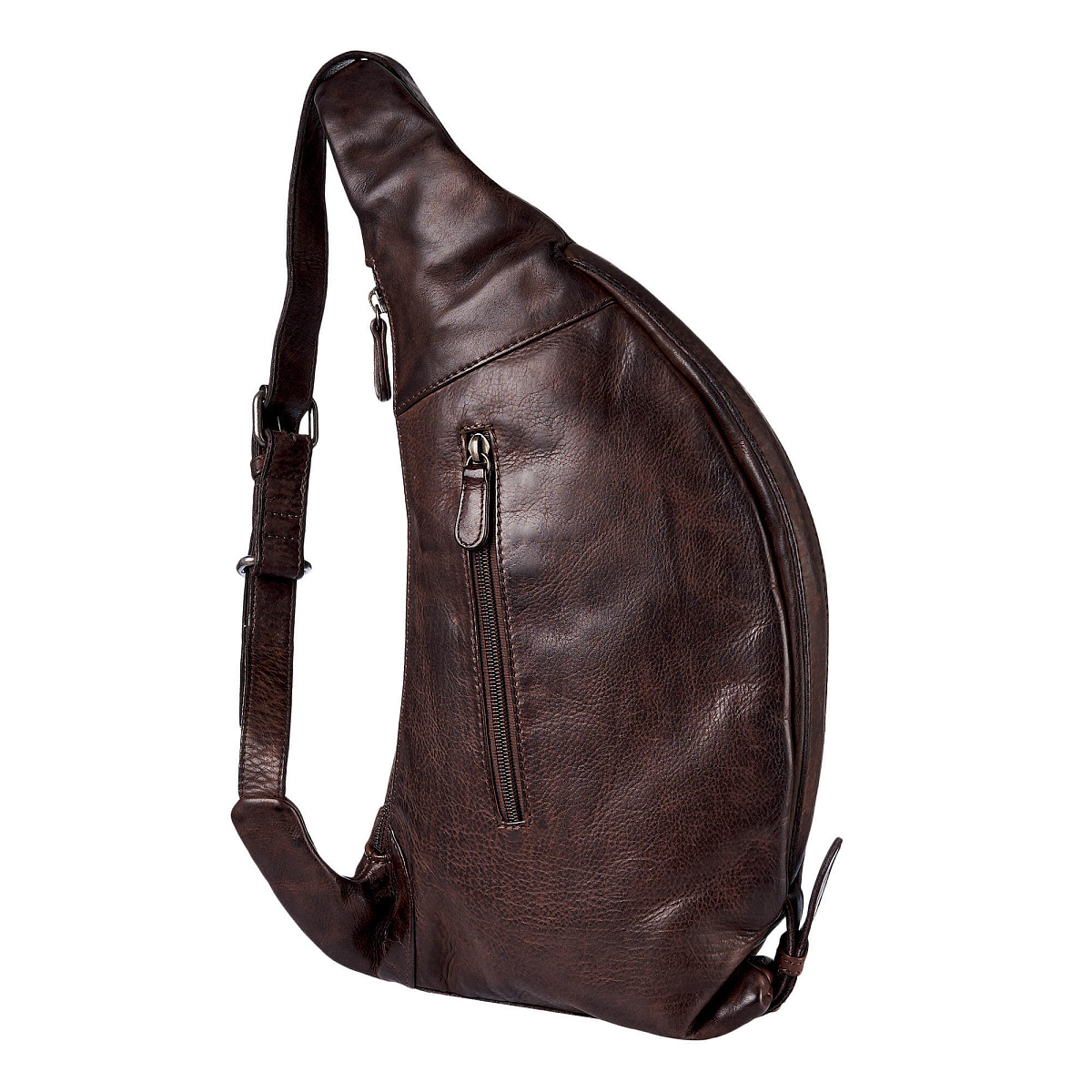 Рюкзак Dr.Koffer из натуральной кожи темно-коричневый