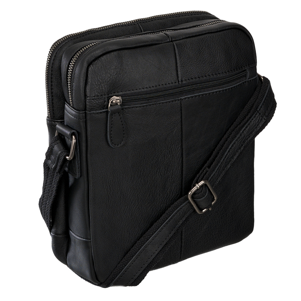 Сумка через плечо Dr.Koffer из натуральной кожи черная