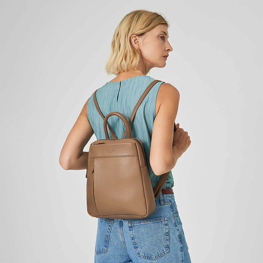 Рюкзак Dr.Koffer из натуральной кожи коричневый