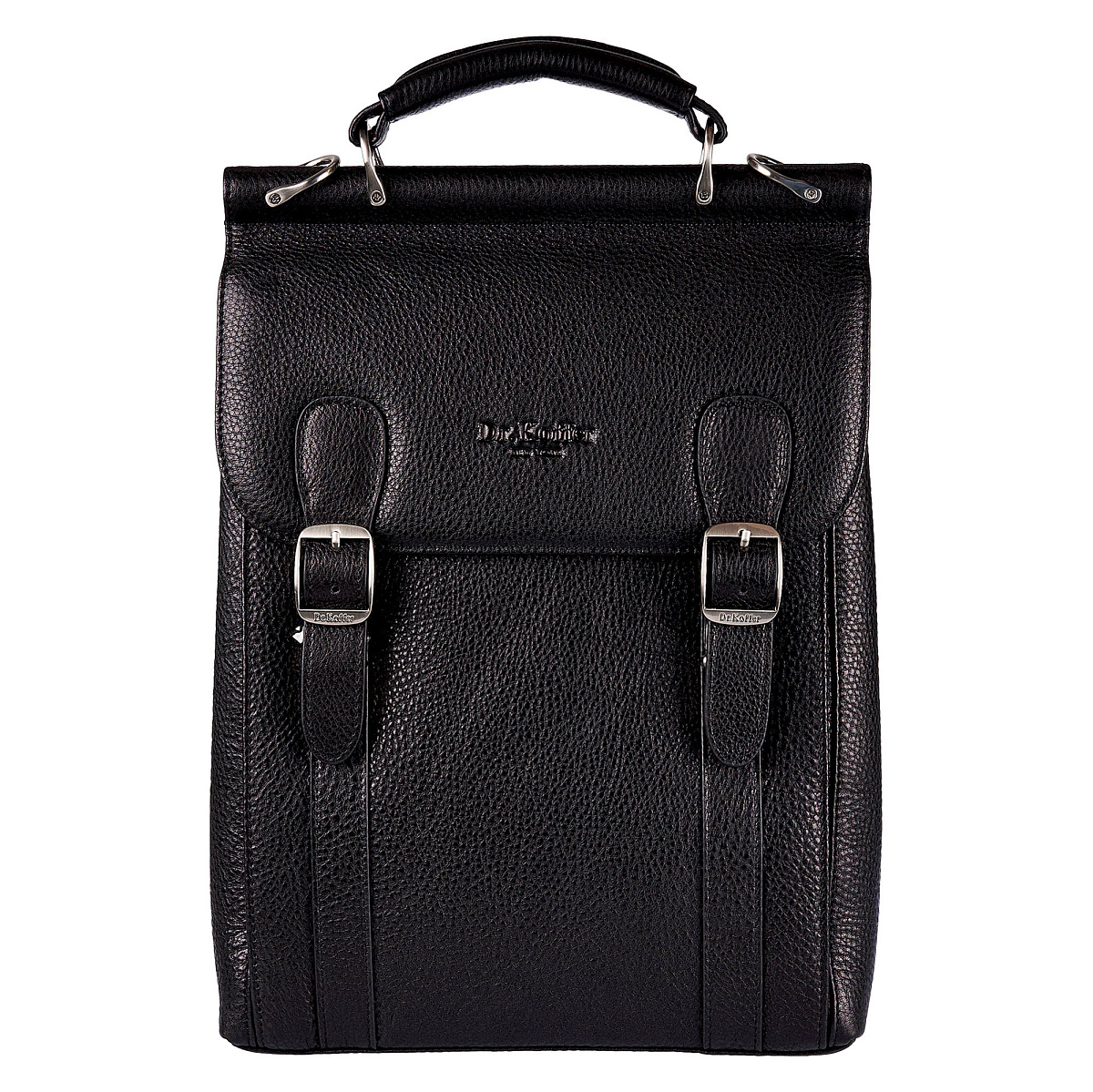 Сумка планшет Dr.Koffer из натуральной кожи черный