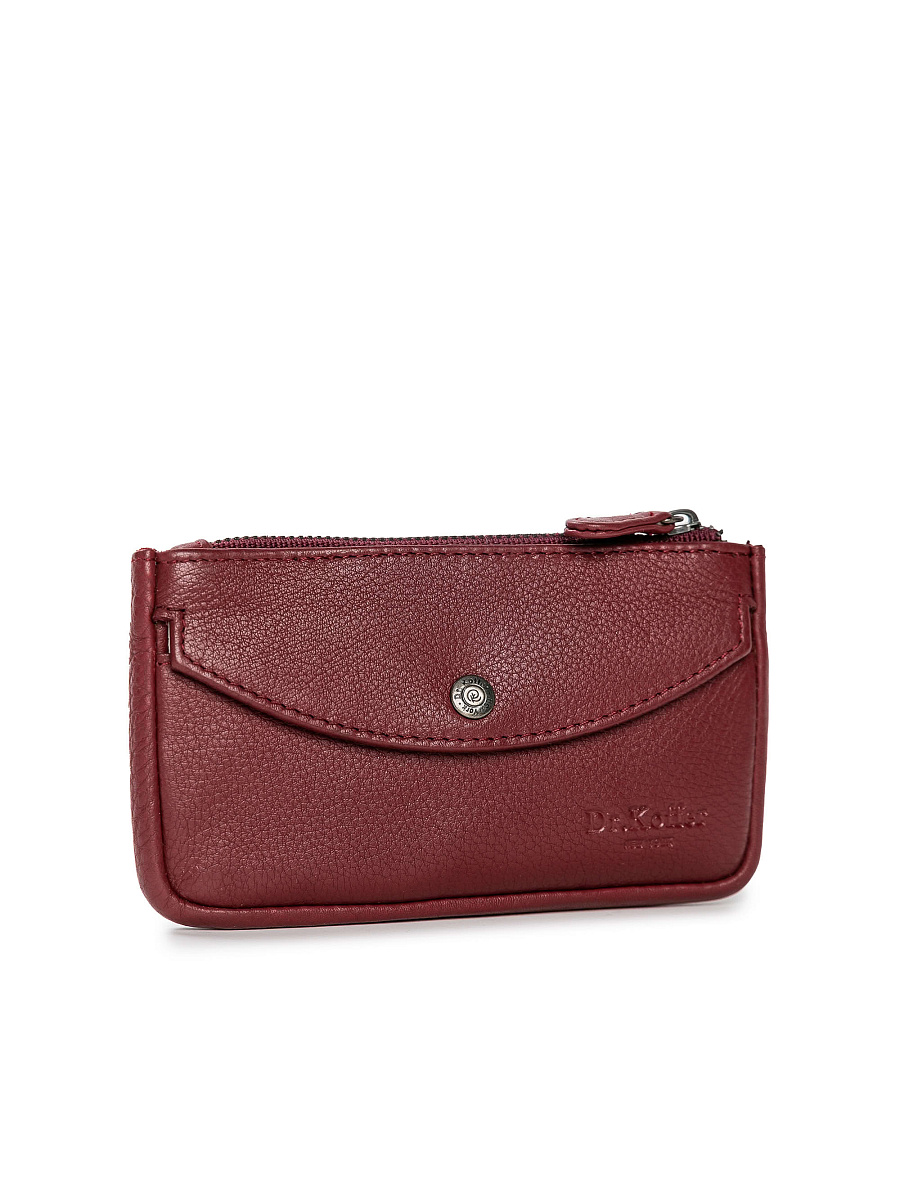 Портмоне Dr.Koffer из натуральной кожи бордовое