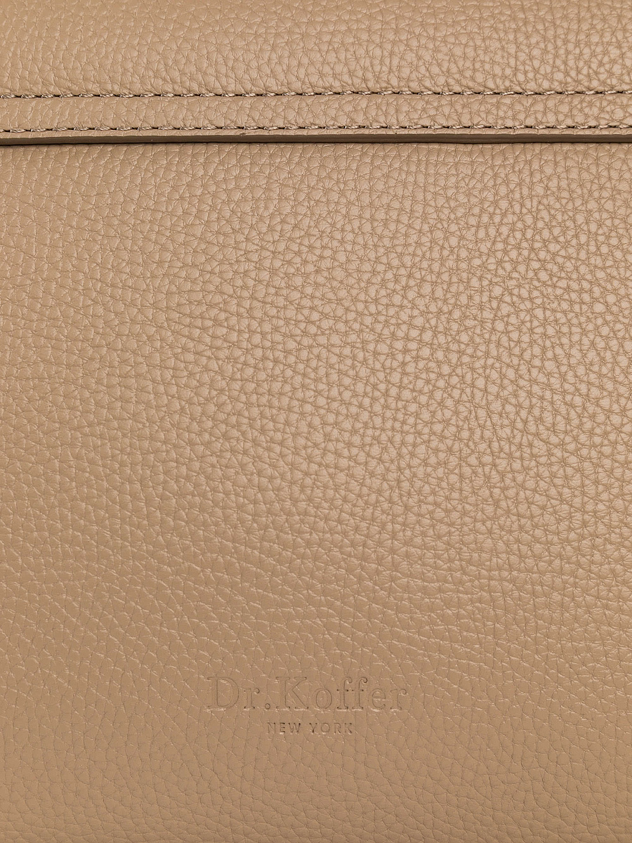 Женская сумка Dr. Koffer из натуральной кожи бежевая